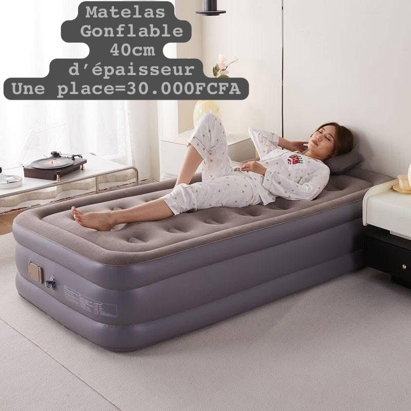 🛏️ Matelas Gonflable Épaisseur Premium 🛏️