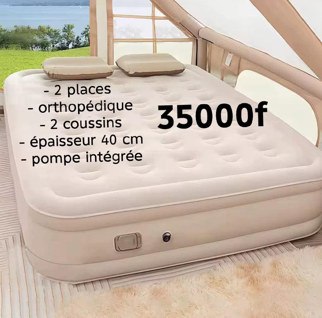 🛏️ Matelas Gonflable Épaisseur Premium 🛏️