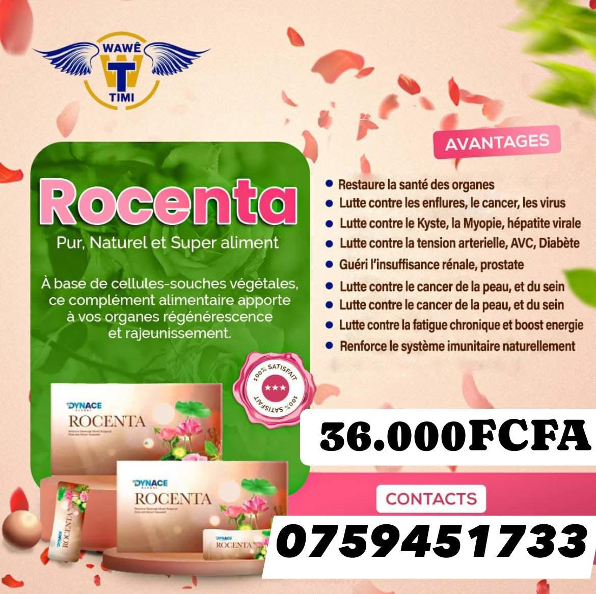 #Rocenta LE COMPLÉMENT ALIMENTAIRE QUI VOUS GUÉRI 
LE ROCENTA ATTAQUE VOTRE MAL À LA RACINE ET VOUS GUÉRI, ROCENTA N'EST PAS UN APAISEUR DE DOULEUR LUI IL TE GUÉRI SYSTÉMATIQUEMENT. TU NE CROIS PAS VA FAIRE TES RECHERCHES ROCENTA N'EST PLUS À PRÉSENTER.