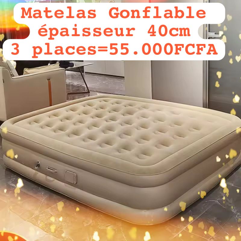 🛏️ Matelas Gonflable Épaisseur Premium 🛏️