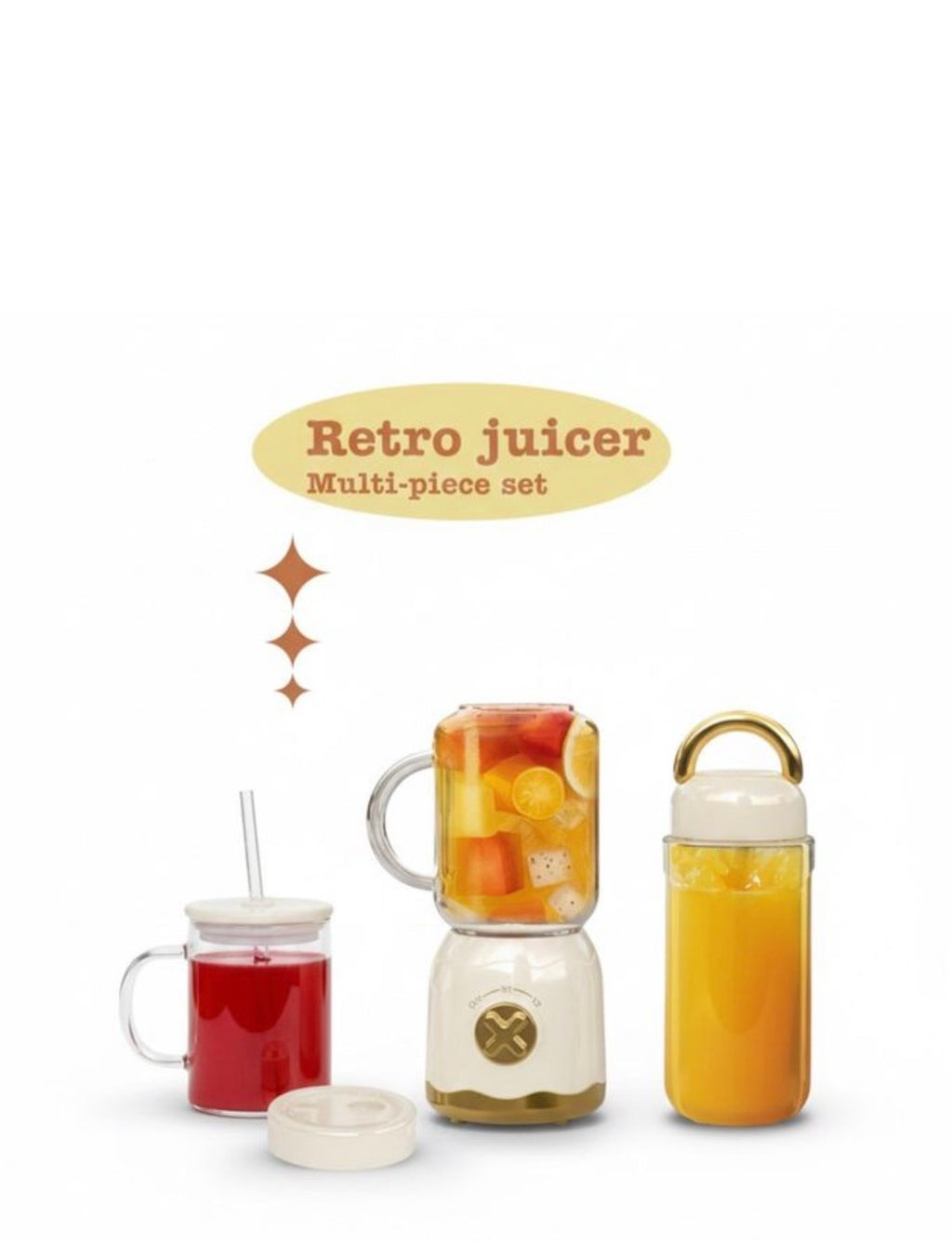 🍊 BLENDER / JUICER RÉTRO MULTIFONCTION 🍹